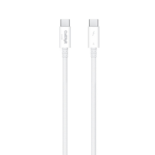 OPEN BOX | Thunderbolt 4 (USB‑C) Pro White Braided Cable (1.0m)