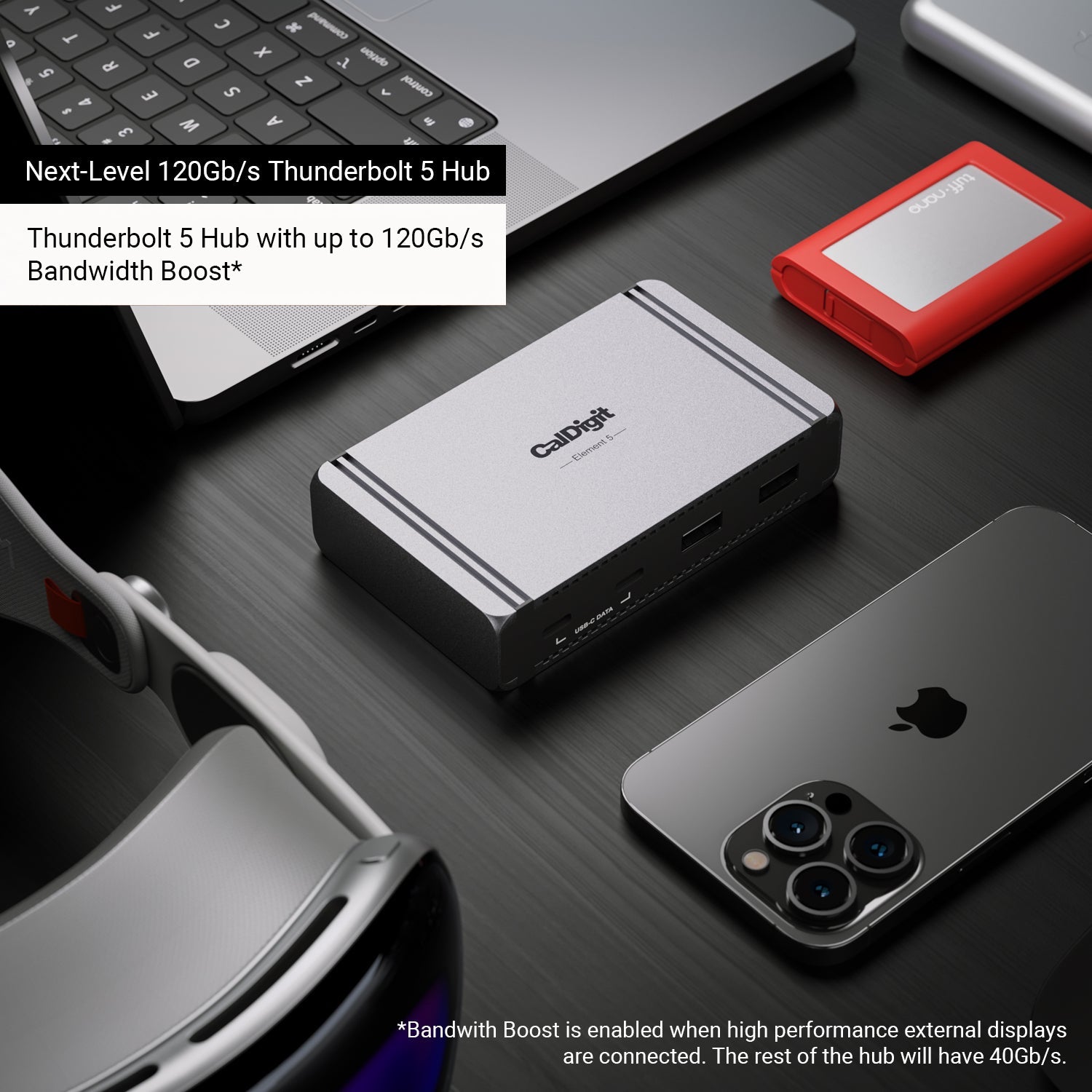 E5 - Thunderbolt 5 Element 5 Hub (US Power Cord) – CalDigit Asia