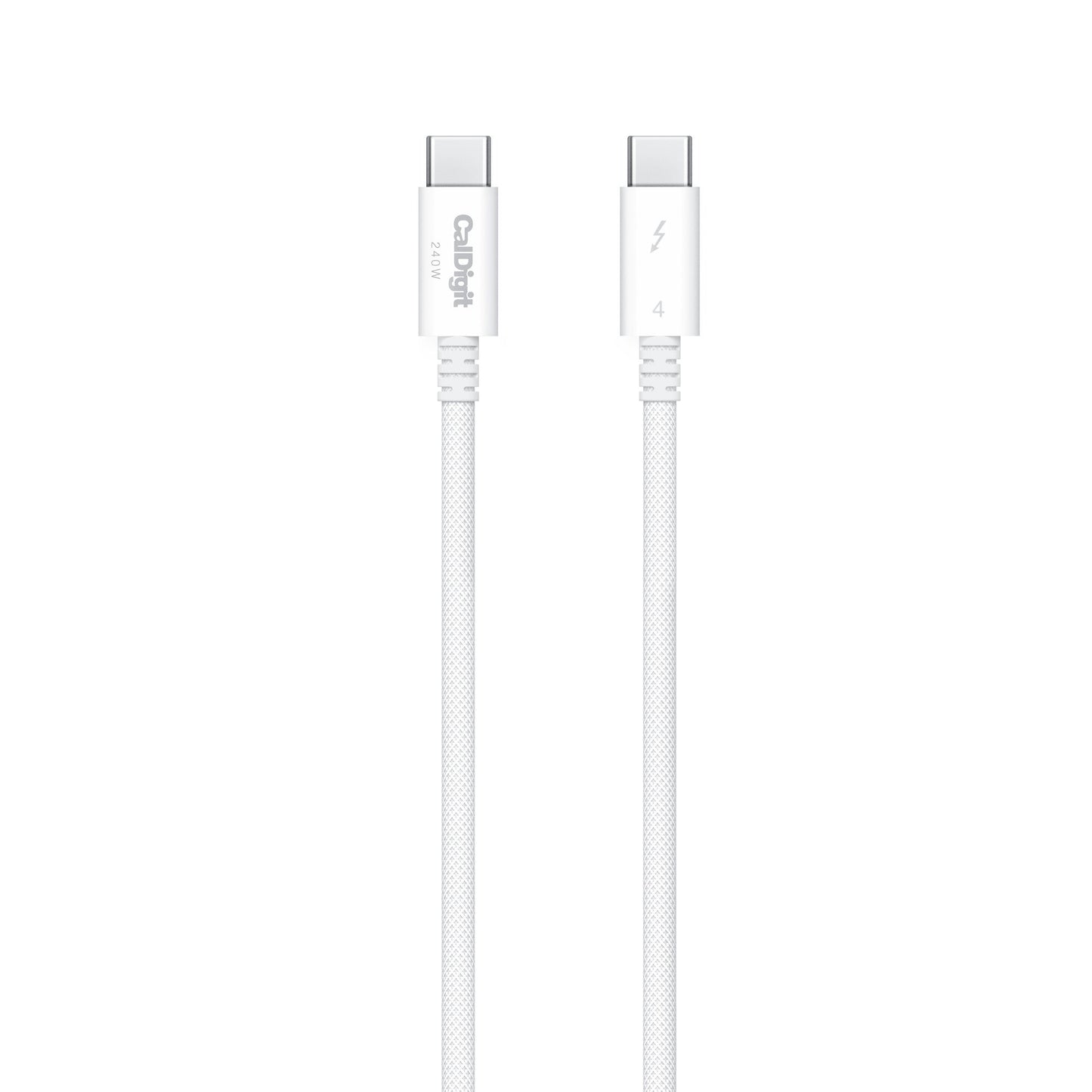 OPEN BOX | Thunderbolt 4 (USB‑C) Pro White Braided Cable (0.5m)