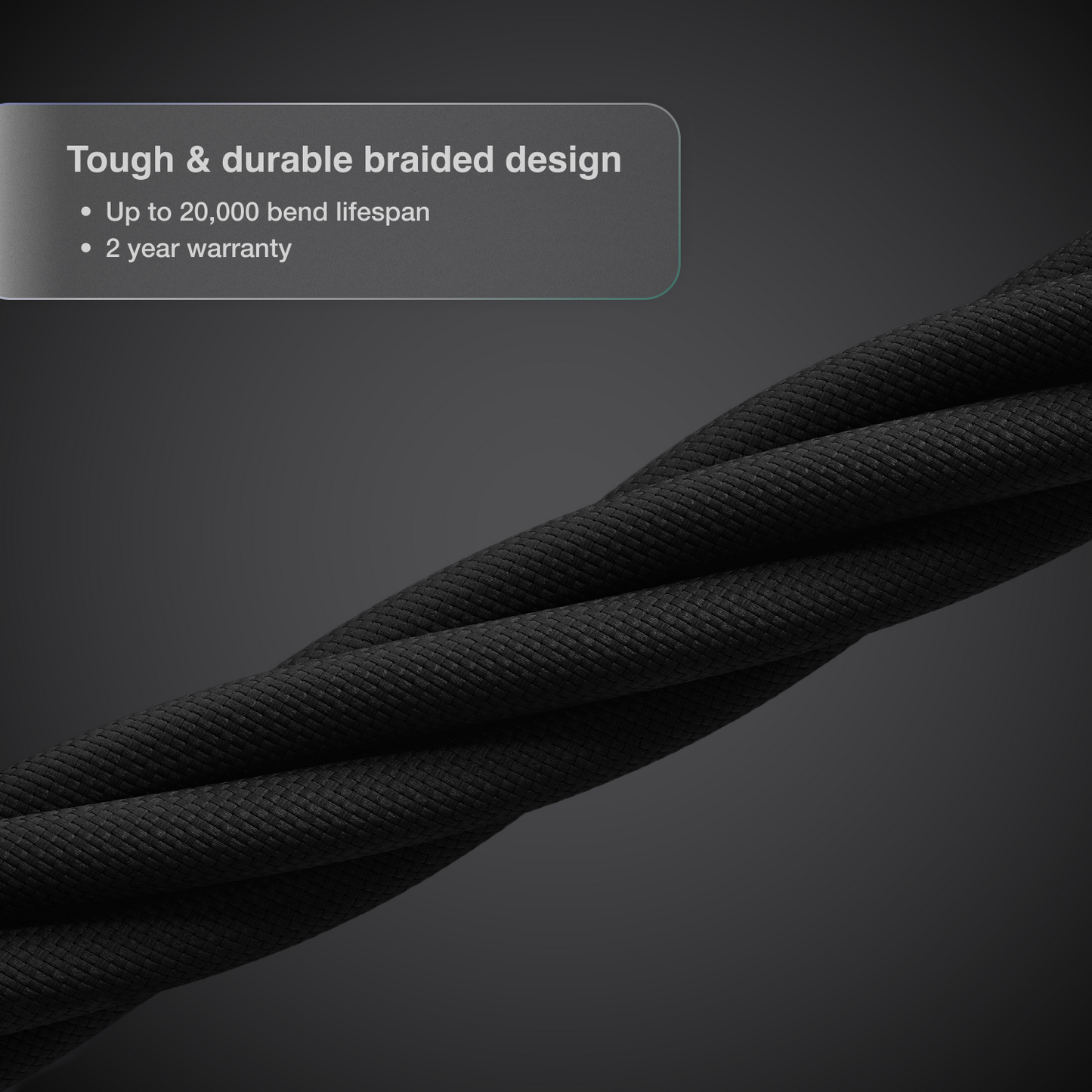 Thunderbolt 5 (USB‑C) Pro Cable (1.0m Braided)