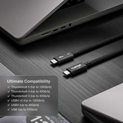 Thunderbolt 5 (USB‑C) Pro Cable (1.0m Braided)