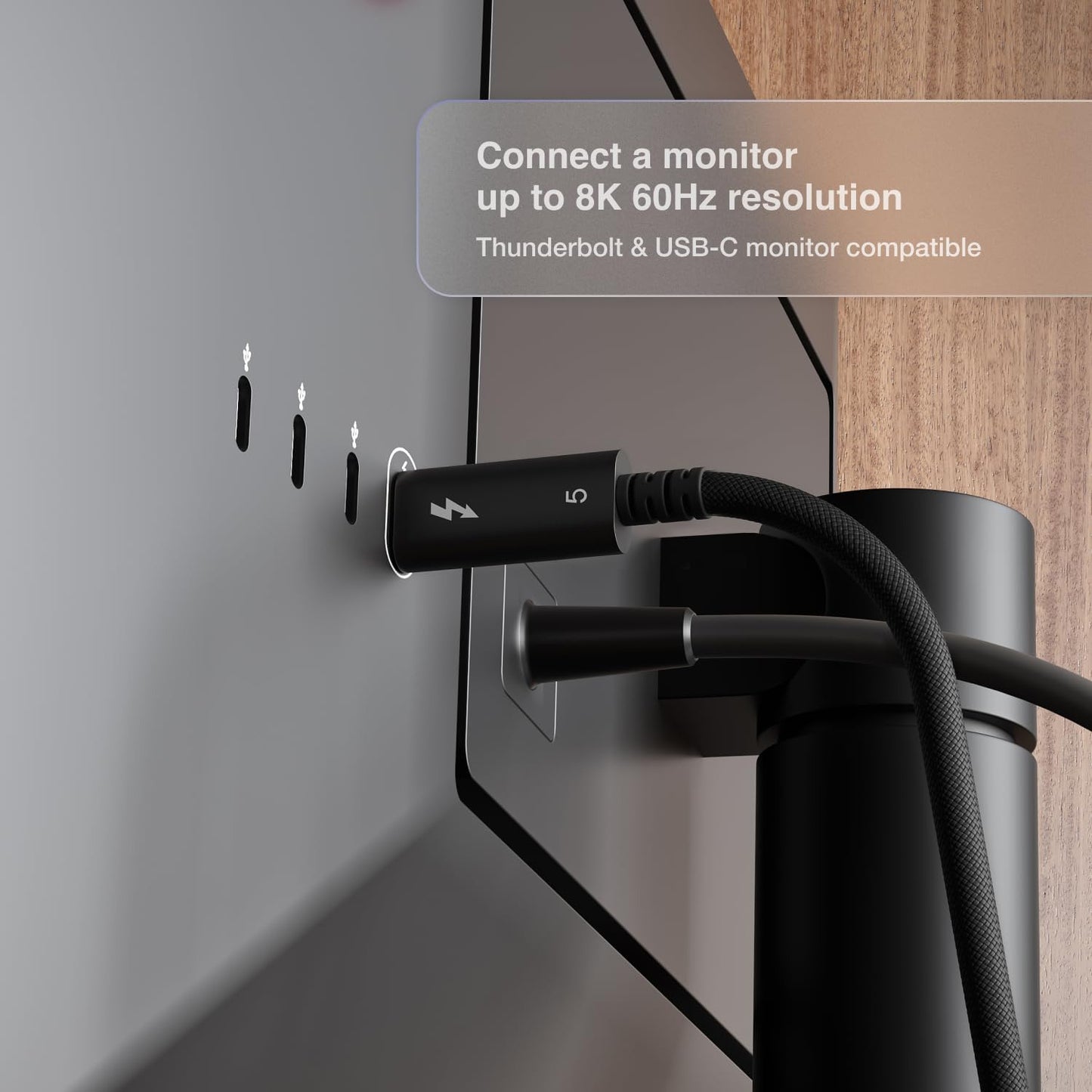 Thunderbolt 5 (USB‑C) Pro Cable (2.0m Braided)